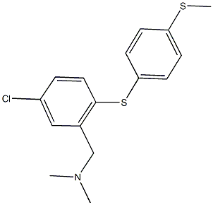 N-(5-chloro-2-{[4-(methylsulfanyl)phenyl]sulfanyl}benzyl)-N,N-dimethylamine Struktur