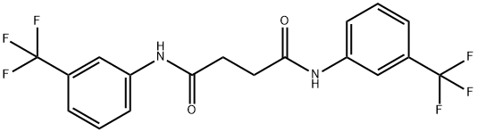 N~1~,N~4~-bis[3-(trifluoromethyl)phenyl]succinamide Struktur