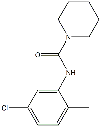 N-(5-chloro-2-methylphenyl)-1-piperidinecarboxamide Struktur