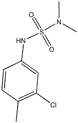 N'-(3-chloro-4-methylphenyl)-N,N-dimethylsulfamide Struktur