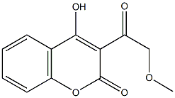 4-hydroxy-3-(methoxyacetyl)-2H-chromen-2-one Struktur