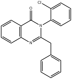 2-benzyl-3-(2-chlorophenyl)-4(3H)-quinazolinone Struktur