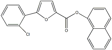 1-naphthyl 5-(2-chlorophenyl)-2-furoate Struktur