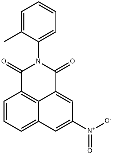 5-nitro-2-(2-methylphenyl)-1H-benzo[de]isoquinoline-1,3(2H)-dione Struktur