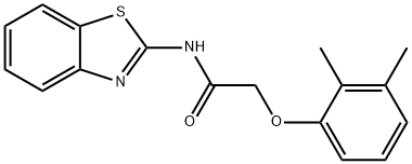 N-(1,3-benzothiazol-2-yl)-2-(2,3-dimethylphenoxy)acetamide Struktur