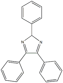 2,4,5-triphenyl-2H-imidazole Struktur