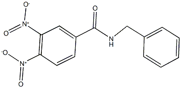 N-benzyl-3,4-bisnitrobenzamide Struktur