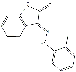 1H-indole-2,3-dione 3-[(2-methylphenyl)hydrazone] Struktur