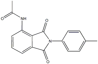 N-[2-(4-methylphenyl)-1,3-dioxo-2,3-dihydro-1H-isoindol-4-yl]acetamide Struktur