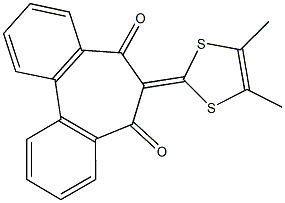 6-(4,5-dimethyl-1,3-dithiol-2-ylidene)-5H-dibenzo[a,c]cycloheptene-5,7(6H)-dione Struktur