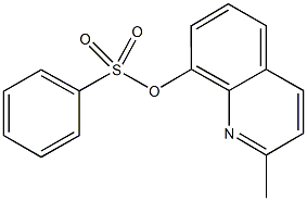 2-methyl-8-quinolinyl benzenesulfonate Struktur