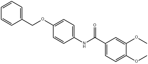 N-[4-(benzyloxy)phenyl]-3,4-dimethoxybenzamide Struktur