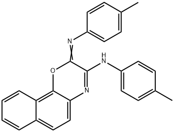 N-(4-methylphenyl)-2-[(4-methylphenyl)imino]-2H-naphtho[1,2-b][1,4]oxazin-3-amine Struktur