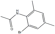 N-(2-bromo-4,6-dimethylphenyl)acetamide Struktur