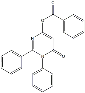 6-oxo-1,2-diphenyl-1,6-dihydro-4-pyrimidinyl benzoate Structure