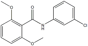 N-(3-chlorophenyl)-2,6-dimethoxybenzamide Struktur