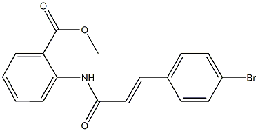 methyl 2-{[3-(4-bromophenyl)acryloyl]amino}benzoate Struktur