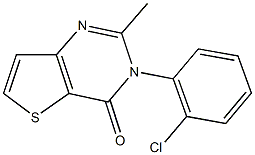 3-(2-chlorophenyl)-2-methylthieno[3,2-d]pyrimidin-4(3H)-one Struktur