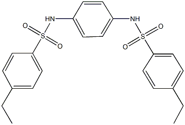 4-ethyl-N-(4-{[(4-ethylphenyl)sulfonyl]amino}phenyl)benzenesulfonamide Struktur