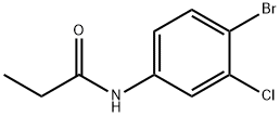 N-(4-bromo-3-chlorophenyl)propanamide Struktur