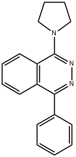 1-phenyl-4-(1-pyrrolidinyl)phthalazine Struktur