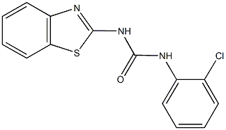 N-(1,3-benzothiazol-2-yl)-N'-(2-chlorophenyl)urea Struktur