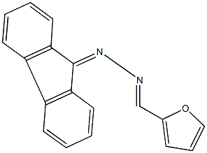 2-furaldehyde 9H-fluoren-9-ylidenehydrazone Struktur