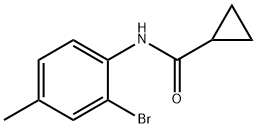 N-(2-bromo-4-methylphenyl)cyclopropanecarboxamide Struktur