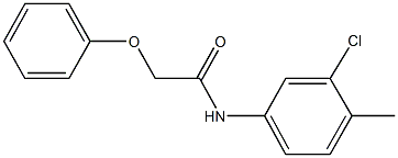 N-(3-chloro-4-methylphenyl)-2-phenoxyacetamide Struktur