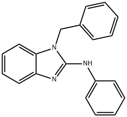 N-(1-benzyl-1H-benzimidazol-2-yl)-N-phenylamine Struktur