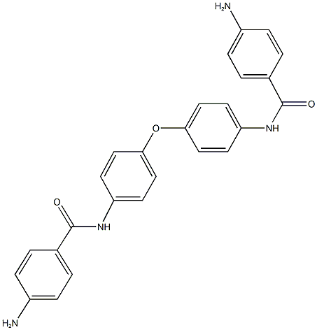 4-amino-N-(4-{4-[(4-aminobenzoyl)amino]phenoxy}phenyl)benzamide Struktur