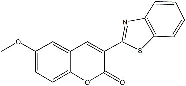 3-(1,3-benzothiazol-2-yl)-6-methoxy-2H-chromen-2-one Struktur