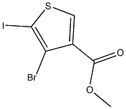 methyl 4-bromo-5-iodothiophene-3-carboxylate Struktur