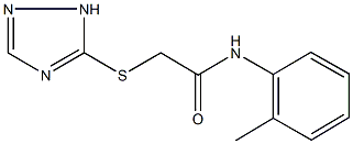 N-(2-methylphenyl)-2-(1H-1,2,4-triazol-5-ylsulfanyl)acetamide Struktur