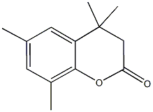 4,4,6,8-tetramethyl-2-chromanone Struktur