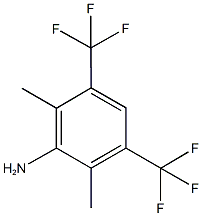 2,6-dimethyl-3,5-bis(trifluoromethyl)phenylamine Struktur