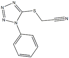 [(1-phenyl-1H-tetraazol-5-yl)sulfanyl]acetonitrile Struktur