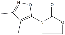 3-(3,4-dimethylisoxazol-5-yl)-1,3-oxazolidin-2-one Struktur