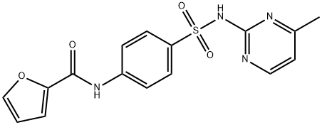 N-(4-{[(4-methyl-2-pyrimidinyl)amino]sulfonyl}phenyl)-2-furamide Struktur