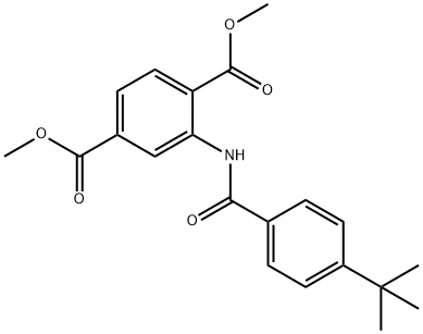 dimethyl 2-[(4-tert-butylbenzoyl)amino]terephthalate Struktur