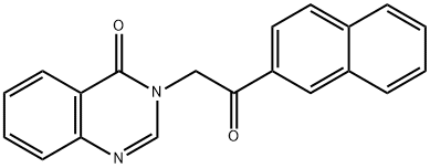 3-[2-(2-naphthyl)-2-oxoethyl]-4(3H)-quinazolinone Struktur