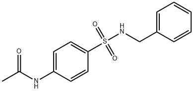 N-{4-[(benzylamino)sulfonyl]phenyl}acetamide Struktur