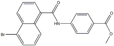 methyl 4-[(5-bromo-1-naphthoyl)amino]benzoate Struktur