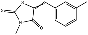 3-methyl-5-(3-methylbenzylidene)-2-thioxo-1,3-thiazolidin-4-one Struktur