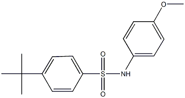 4-tert-butyl-N-(4-methoxyphenyl)benzenesulfonamide Struktur