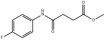 methyl 4-(4-fluoroanilino)-4-oxobutanoate Struktur