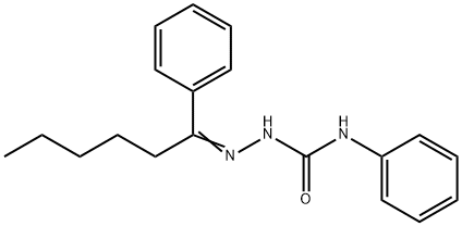 1-phenyl-1-hexanone N-phenylsemicarbazone Struktur