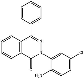 2-(2-amino-5-chlorophenyl)-4-phenyl-1(2H)-phthalazinone Struktur