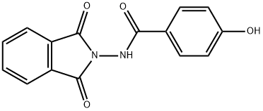 N-(1,3-dioxo-1,3-dihydro-2H-isoindol-2-yl)-4-hydroxybenzamide Struktur