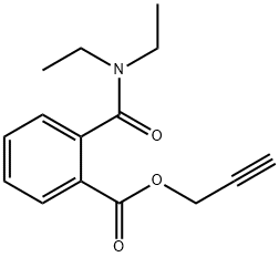 2-propynyl 2-[(diethylamino)carbonyl]benzoate Struktur